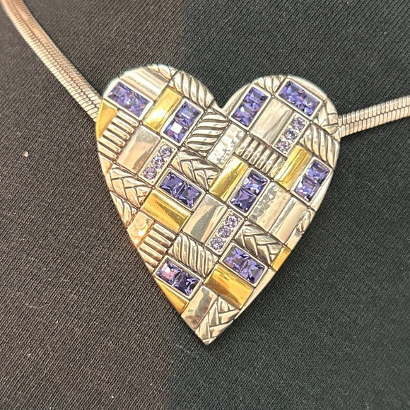 Brighton "ROYAL TAPESTRY HEART" Necklace - Picture 2 of 6